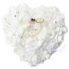 Düğün Töreni Fildişi saten kristal taşıyıcı yastık yastık yüzüğü pillowzz