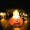 Inne imprezy imprezowe Halloween Tealight Holder Grimasing Dyni Candle Holder Dekoracyjny Dekor Lampy Desktop Lampa na werandę Home Haunted 230817