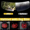 Motorcykelhjälmar Universal Full Cover Helmet Rain Anti-dimma Pet Lens Film Hållbar Nano Sticker Visor Skyddsutrustning för tillbehör