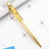 Gold Foil Pens Metal Ballpoint Engraved Name Private Personalized Gift Office School Stationery