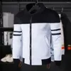 Men's Jackets Handsome Fall Jacket Anti-pilling Soft Whorl Striped Zip Up Spring