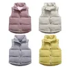 Waistcoat Autumn Girls Warm Vest Winter Boys Thicken Waistcoat Kids Outerwear Baby Vest Children Teens Cotton Jackets Vest For 3-10 Years 230817