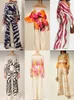 Etniska kläder 2 -stycken Set Africa Clothes African Dashiki Fashion Suit Top and Pants Suits Byxor Ropa Dama Party for Lady 230818