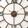 Wandklokken Eerste Time Co Bronze Big Time Clock Modern Analog 40 X 2 in 230817