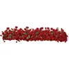 Decorative Flowers 2M Wedding Backdrop Table Runner Strip Rose Greenery Floral Arrangement Event Party Arch Decor Row Window Display