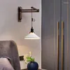 Lámpara de pared de madera nórdica de madera plegable de luces desplazables para la sala de estar para lámparas minimalistas decoración de la cocina