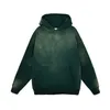 Men's Hoodies Sweatshirts Heavyweight Man Washed Ripped Bleached Fleece Thick Loose Oversize Casual Autumn Winter Tops 230817