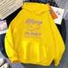 Kvinnors hoodies tröjor Kvinnor Skapa Kinder Planet Printing Hoodie Women Hip Hop Sportswear Crewneck Multicolor Cloths Casual Comfort Female Hoody