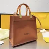 Sun Shopper bag tote leather designer bag gold Shoulder classic strap handbag NO33