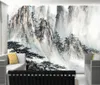 Wallpapers Retro Wallpaper Chinese Landscape Painting Po Mural For Living Room Bedroom Meeting Background Papel De Parede