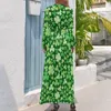 Robes décontractées St Patrick's Day Robe à manches longues Green Lucky Shamrock Elegant Maxi High Wiston Design Beach Birthday