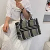 Torba TOBE TOBE PLAID CANVAS dla kobiet 2022 Luksusowa designerska torebka Dwa rozmiary Składane duże pojemność TOTE TOTE TOBES Kobieta HKD230819