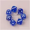 Charms 3D Dice Pendants 10Pcs/Lot For Making Jewelry Findings Crafting Cute Earrings Necklaces Mti Color Handmade Accessories 14 X Dro Dhveq