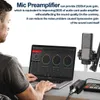 Микрофоны MA-1Professional Microphone Предзерноспорт динамический микрофон Amplifie xlr Аудио-адаптер Запись Увеличенное оборудование звукового эффекта HKD230818