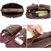 Totes Men Top Layer Cowhide Genuine Leather Shoulder Bags Retro Anti-theft Waterproof Crossbody Travel Sling Messenger Pack for Male HKD230818