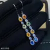 Dangle Küpe Kjjeaxcmy Fine Jewelry 925 Sterlling Gümüş Kakma Doğal Renkli Taş Taşları Kadın Destek Algılama Noble