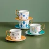 Tassen Nordic Luxury Eye and Hand Tea Tassen Saucer Sets kreatives Design Kaffeetasse Set Häusliche Trinkwassergeschenk 230818