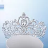 Cabelo clipes de cabelo shinestone coroa assadeira bolo de capa de cabeça decoração de acessórios infantis para festas de aniversário de casamento de princesas