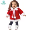 Doll Accessories Clothes for doll fit 45 cm American accessories Fashion Denim short en coat jacket dress Girl s gift 230818