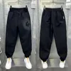 Men's Pants Summer Black Cotton Linen Sweatpant Simple Solid Color Outdoor Jogging Fashionable Loose Street Trousers Brand Clothing