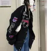 Giacche da donna Harajuku Versatile Y2k Bomber Jacket Racing Cappotto da donna Lettera Ricamo Stampato Capispalla Coreano Vintage Abbigliamento primaverile 230817