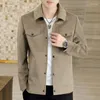 Herrenjacken Herbstmantel Männer Frühling hochwertiger Revers Casual Solid Color Short Style Trench Jugend Mode Weste Coat Jacke Männlich