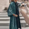 Giacche da donna Classic Cape Skintouch Cardigan Coat No Buttons Party Shiny Lultura Ostrea capocarie 230818 230818