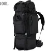 School Bags 100L Large Capacity Men Military Backpack High Quality Waterproof Thickened Oxford Backpacks Travel Bag With Rain Cover 230817