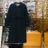 Trench da donna Giacche Capispalla in lana Cintura 2024 Miscele Parka Giacca moda Elementi psichici Cappotto Donna Casual Abbigliamento donna 4 colori 3AVD