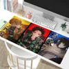 Мышиные накладки запястья Demon Slayer Mouse Pad Gaming Computer Custom Mousepad Desk Mats Натуральный каучук без скольжения на рабочем столе настольный настольный настольный панель R230818