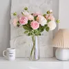 Декоративные цветы венки 61 см искусственный пион искусственный украшение цветов розовая крытый обеденный стол Букет гостиная