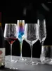 Verres à vin créatifs de verre coloré tasse de whisky champagne tasses de fête de bière de bière