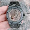 Ap Watches Fashion Handkerchief 2023 New Men's Cutout Automatic Chain Mechanical Watch Sapphire Glass Stainless Steel Watchband 30 Meters Waterproof Have Logo