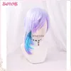 Synthetic Wigs Paradox Live BAE Yatonokami Kanata Cosplay Wigs Purple Blue Gradient Man daily wigs Heat Resistant Synthetic Halloween Free Wi HKD230818