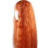 Party Supplies Game Reverse: 1999 Baby Blue Cosplay Wig 120 cm Heat weerstandaard Wave Curly Orange Women Haar haar stompe knallen Halloween -haarstukken