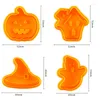 Baking Moulds 4Pcs/Set Halloween Pumpkin Mold Set Convenient Irregular Safe Mini Cute Cutter Cake Biscuit Decorating Tools