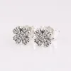 Stud Earrings Radiant Lucky Four-Leaf Petals Clover Earring For Women Authentic S925 Sterling Silver Jewelry Lady Girl Birthday Gift