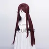 Perruques synthétiques Sakurauchi Riko Love Love Live Sunshine Cosplay Wig Dark Red Hair synthétique Sakurauchi Riko Anime Lovelive Cosplay Hair Women Hkd230818