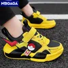 Sneakers Cartoon Kids Shoes Fashion Classic Children Sneakers For Boys Walking Shoes For Girls Casual Outdoor With Leather 230818