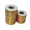 Other Decorative Stickers Brushed Metallic Gold PET Barcode Brand Label Sticker in Roll Waterproof Thermal Ribbon Transfer Printer 230818