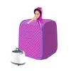 Ensemble d'outils électriques à vapeur portable à la maison Sauna ROMMS mise à niveau 2L Steamer Lightweight Tent One Person FL Body Spa for Detox Drop délivre DH5DX