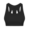 Yoga -outfit Lu Open Racerback Women Fitness Sports Bras Gevaved High Support Grote buste plus size vrouwelijke sportschoolkleding Running Crop Top Logo