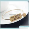 Bangle la mia storia non è ancora finita in oro Sier Bracciale Mental Health Awareness Bangles Fashi