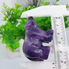 Figurine decorative 5 cm Naturale Purple Mica Orso Figurina Statue intagliata Statue Animal Fashion Ornament Art Art Regal 1pcs 1pcs