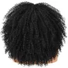 Parrucche sintetiche Capelli corti Afro piegherane parrucche ricci con frangia per donne nere ombre sintetico Sinteso senza luce cosplay naturale marrone nero rosa Annivia HKD230818