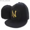 Ball Caps 24 Styles NY Letter Baseball Caps Casual Style Gorras Sport Hip Hop Men Women Brand Vol gesloten gepaste hoeden Z230818