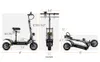 Teewing X4 Smart Electric Scooter 40 ميلًا قابلة للطي ركلة قابلة للطي للبالغين 5600 واط بطارية 60V 33AH سكوتر كهربائي قابل للطي مزدوج مع إطارات على الطرق الوعرة 11 بوصة