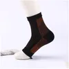 Chaussettes masculines hommes 5 pcs pieds ange ange anti-fatigue extérieurs hommes femmes compression compression manche respirable soutiend