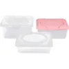 Lagerflaschen 3 Stcs Plastikpapierpapierbox Handtücher Halter Wischtücher Nassspender Behälter für Badezimmerreisen