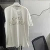 メンズTシャツ良い品質2023SSカサブランカフローラルレターファッションTシャツ男性カサブランカオーバーサイズの女性Tシャツティー